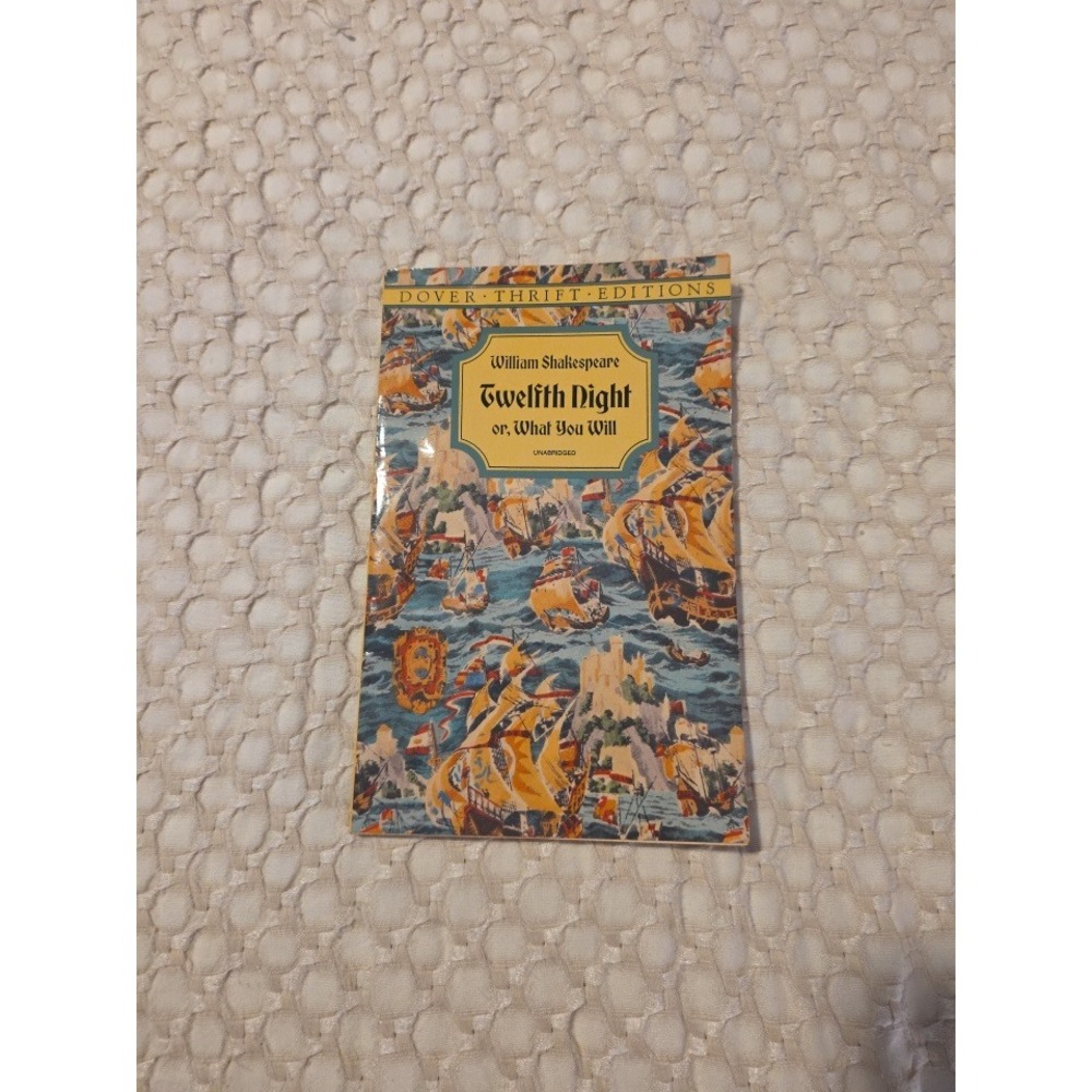 William Shakespeare‎ Dover Thrift Twelfth Night Book Excellent Comedy